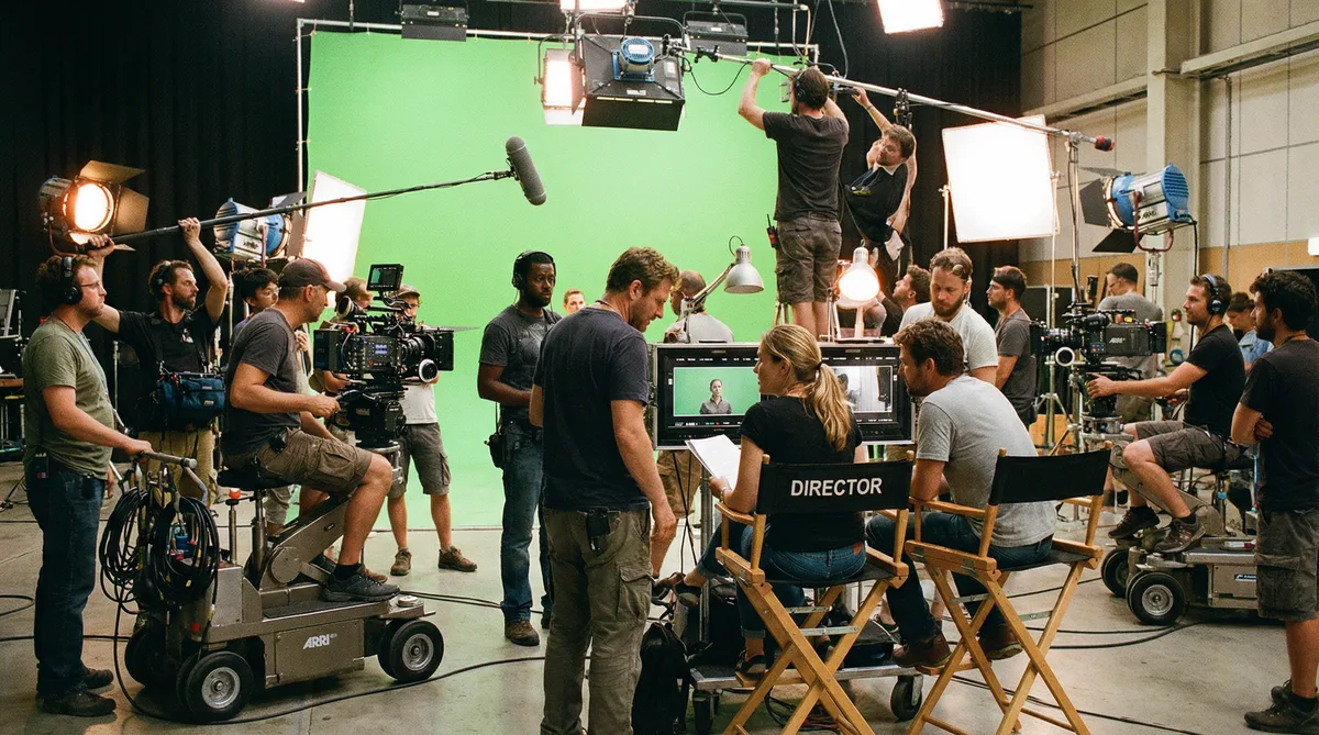 蜜桃视频国际影视合作拍摄现场实景